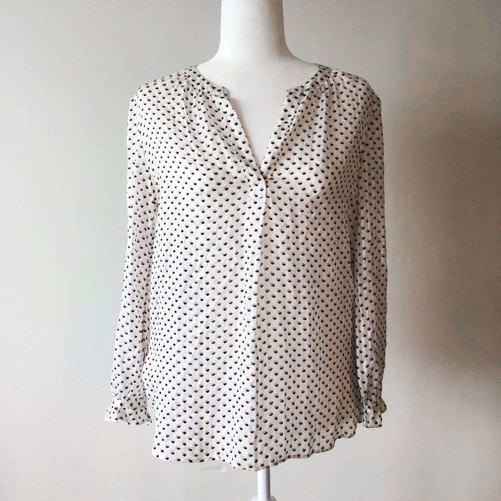 Marc Jacobs Sheer Peasant Top